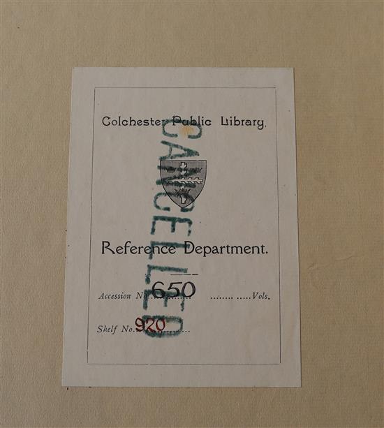 Rolt, Richard - The Lives of the Principal Reformers ..., folio, modern half calf, with 21 ports, ex library bookplate